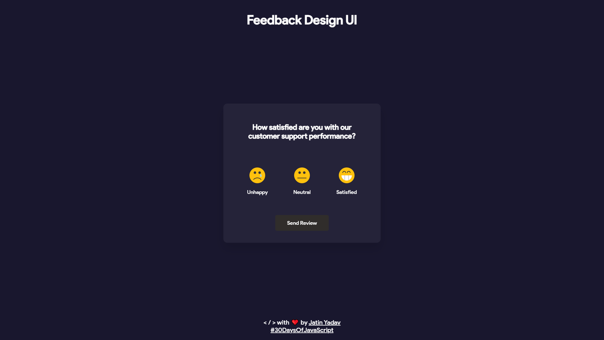 Feedback UI