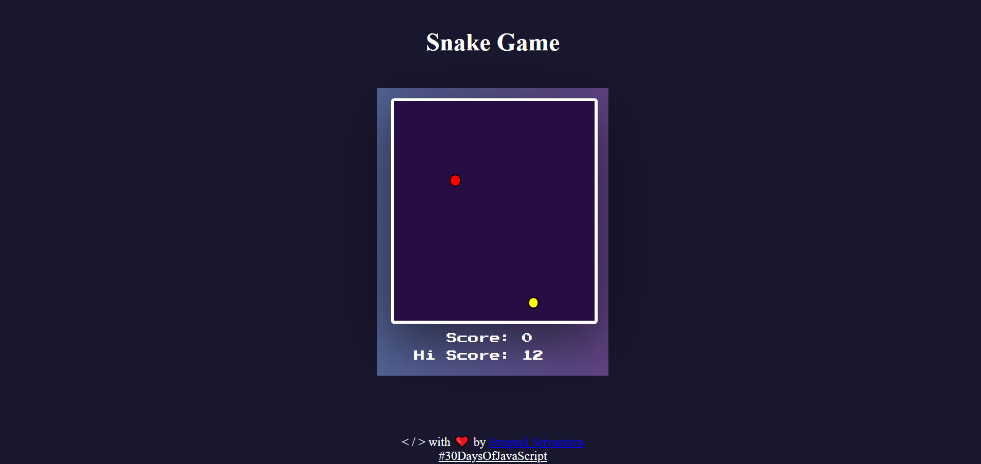 Snake Game