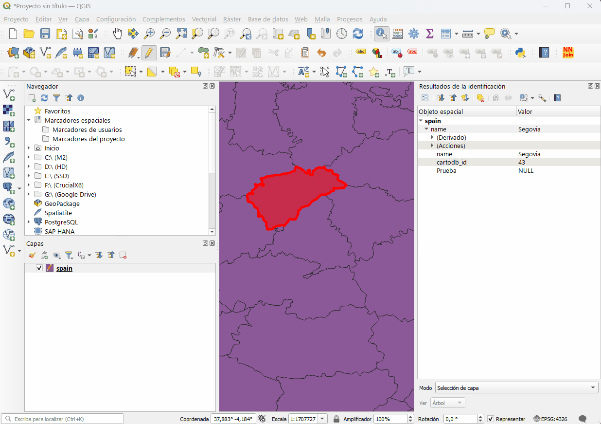 Projection transformation in QGIS