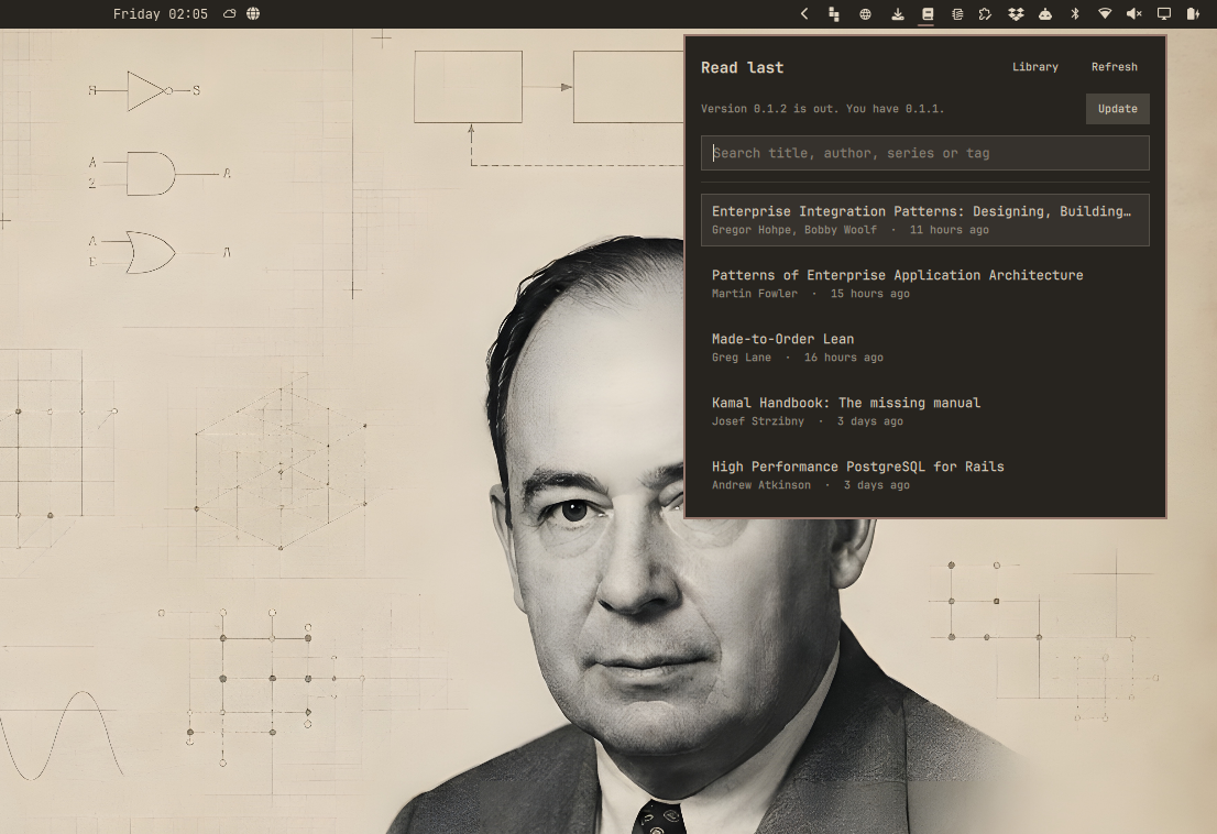 A newer release, offered above the search box
