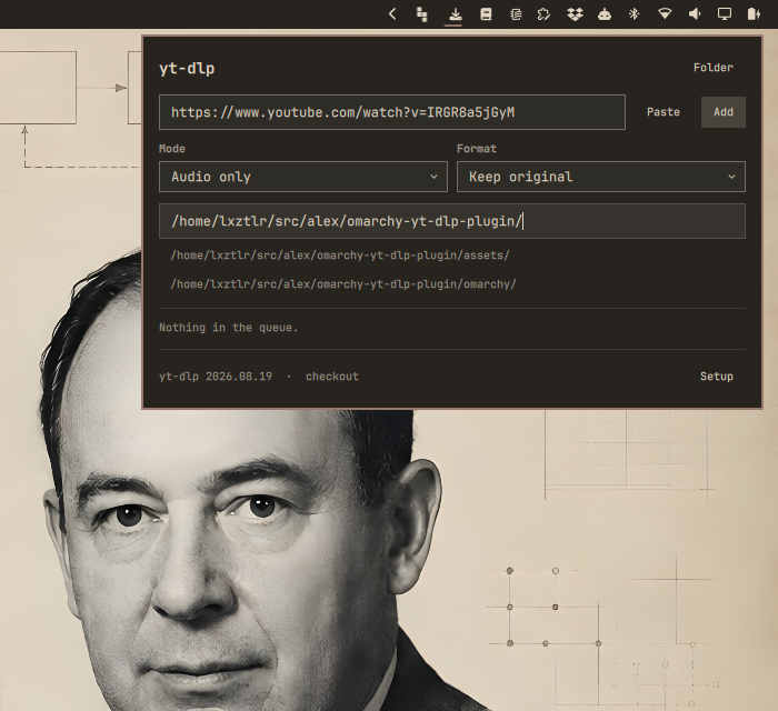 The folder field with two suggestions