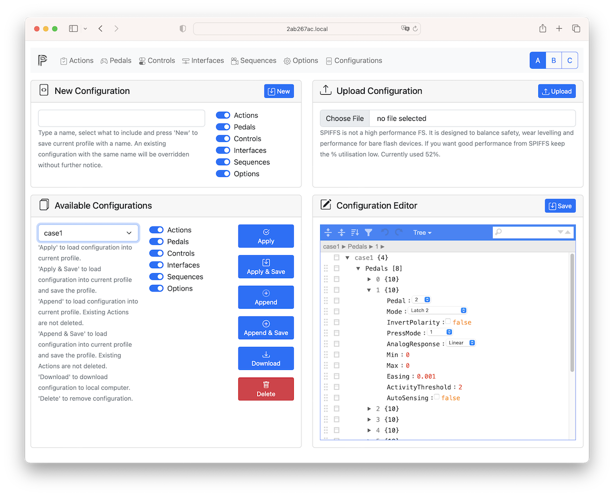 WEBUI CONFIGURATIONS