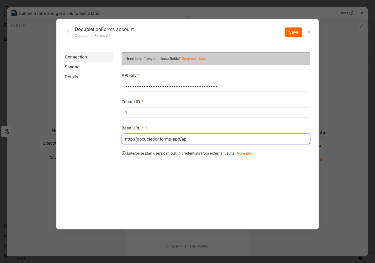 Add Credentials