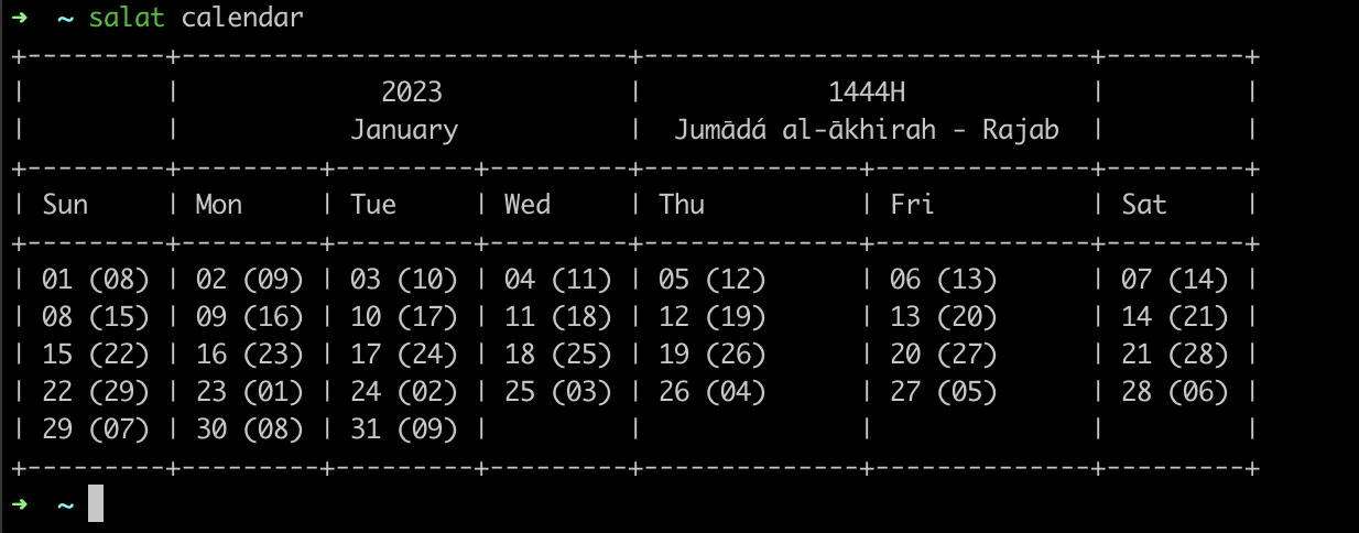 hijri calendar