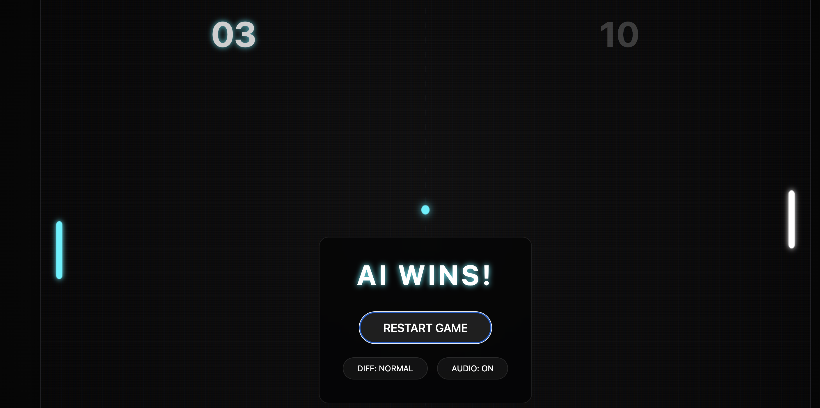 Pong Game screenshot
