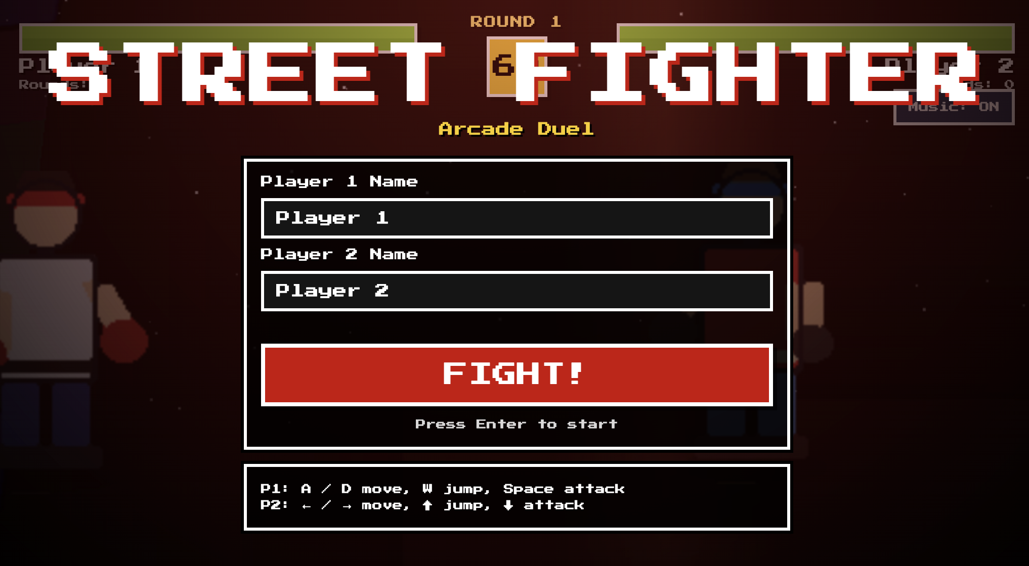 Street Fighter Game screenshot