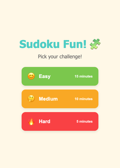 Sudoku Mobile screenshot