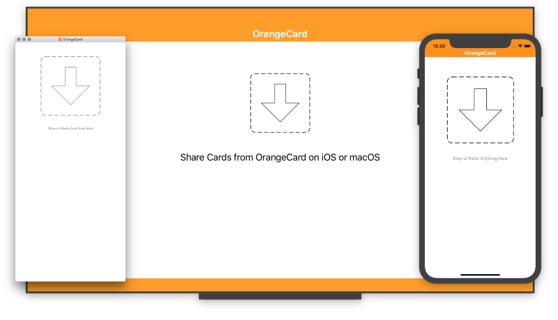 OrangeCard on macOS, tvOS and iOS
