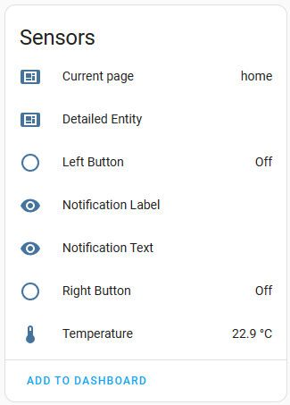 Device Setting - Sensors