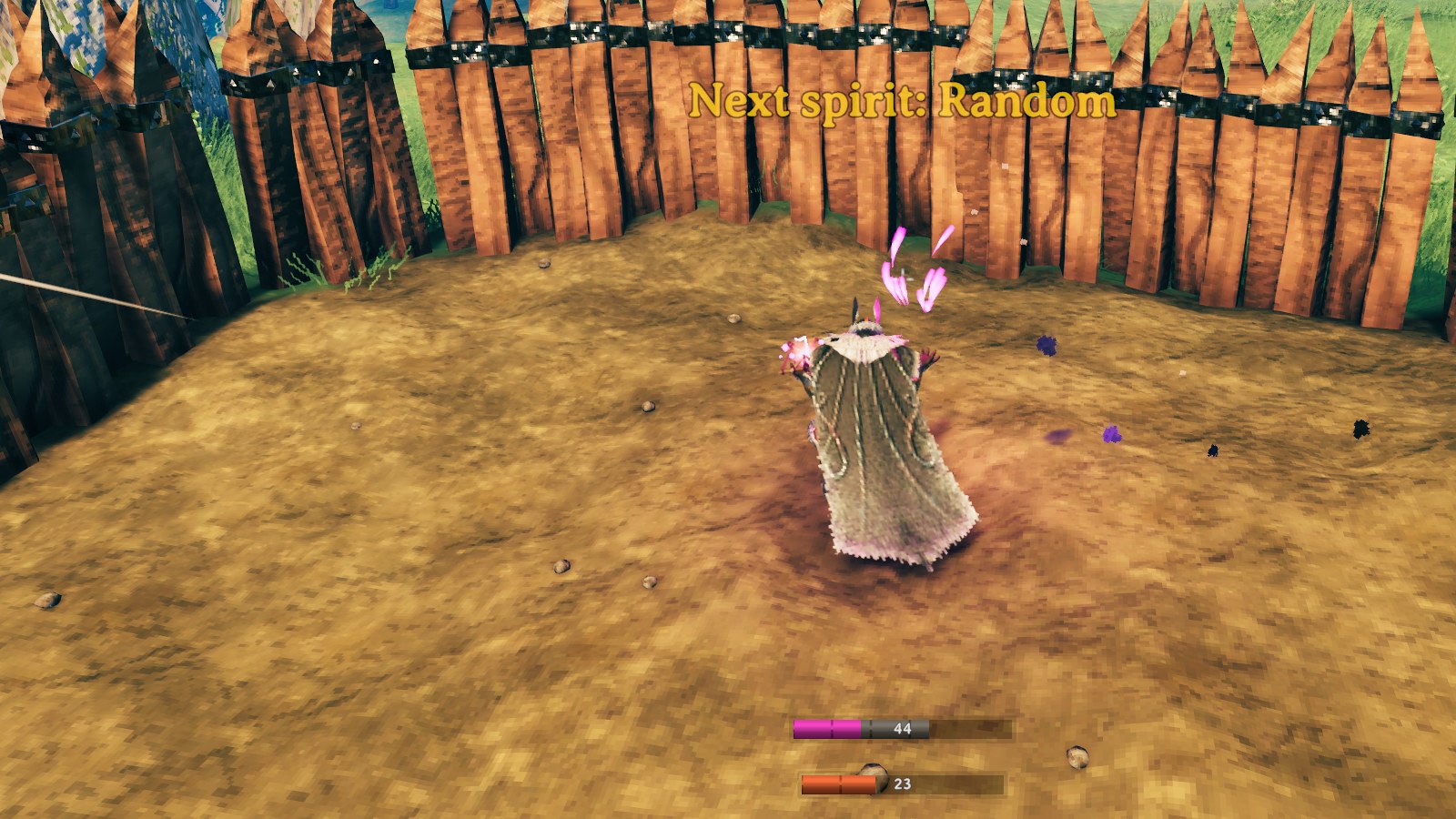Next spirit: Random while casting: the game picks the spirit, like without the mod