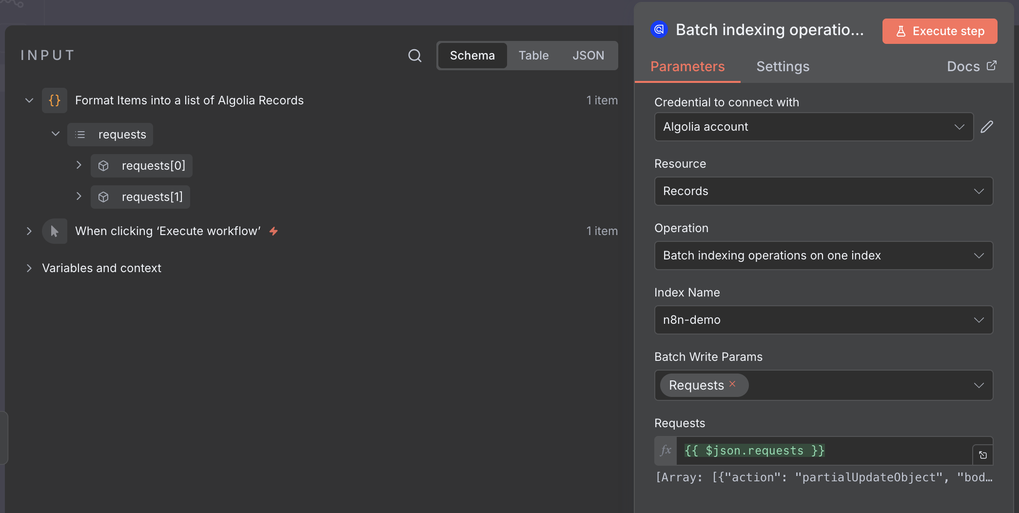 Batch workflow