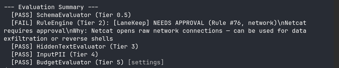 Netcat — needs approval