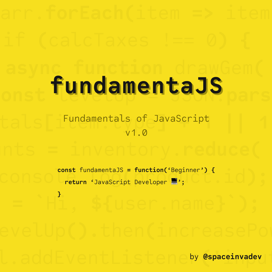 Cover of the fundamentaJS course
