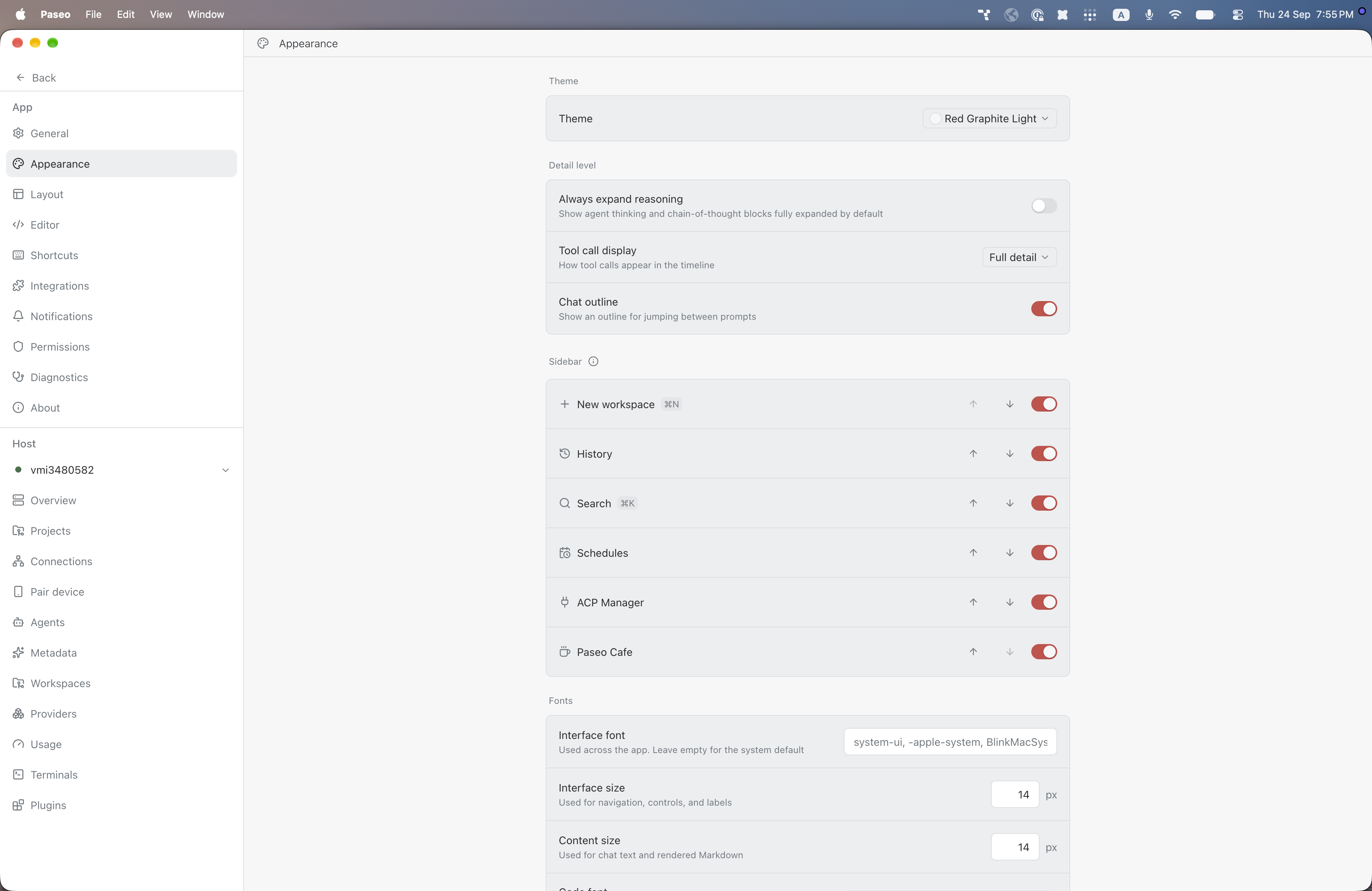 Red Graphite Theme screenshot 2