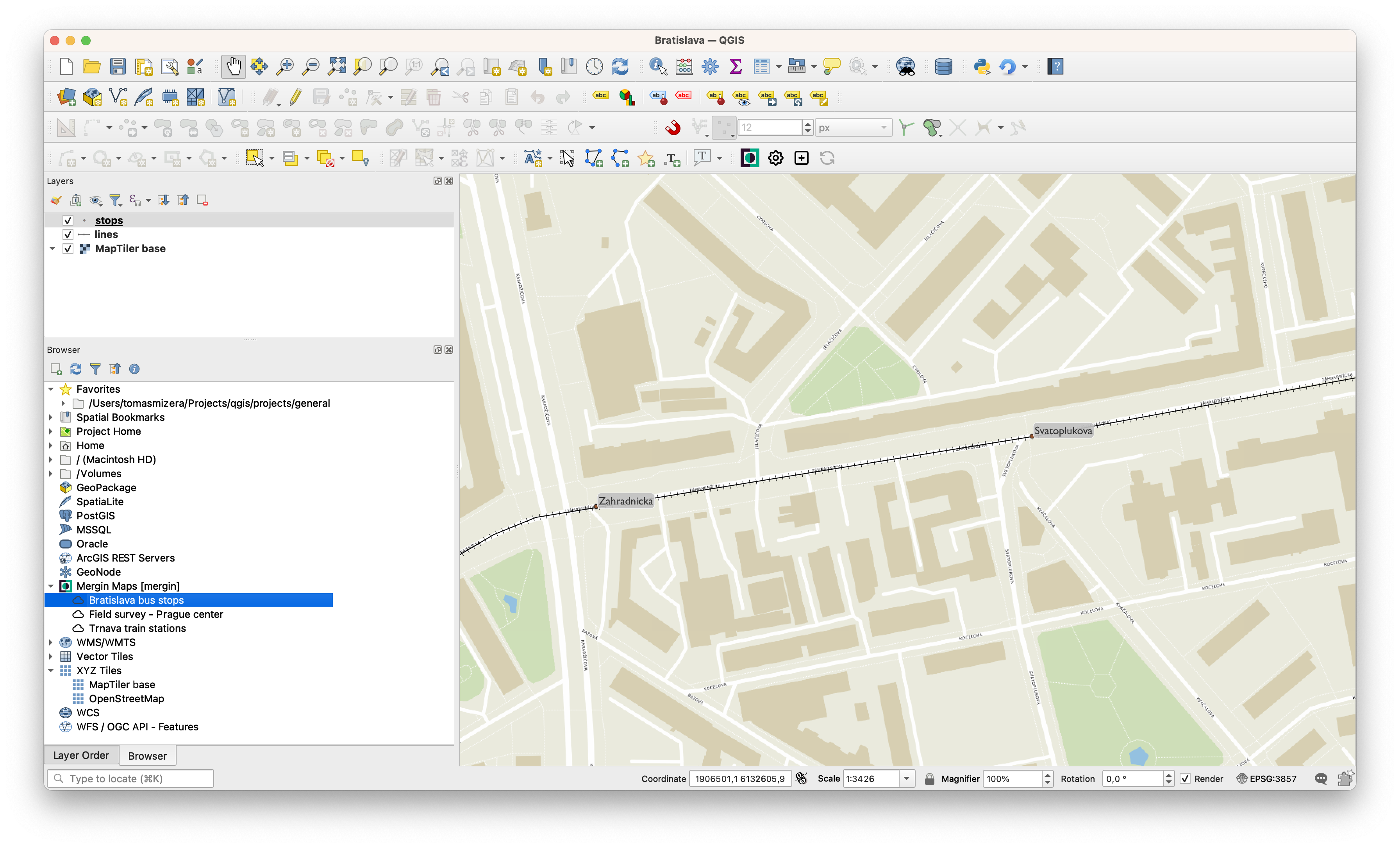 Mergin Maps in QGIS