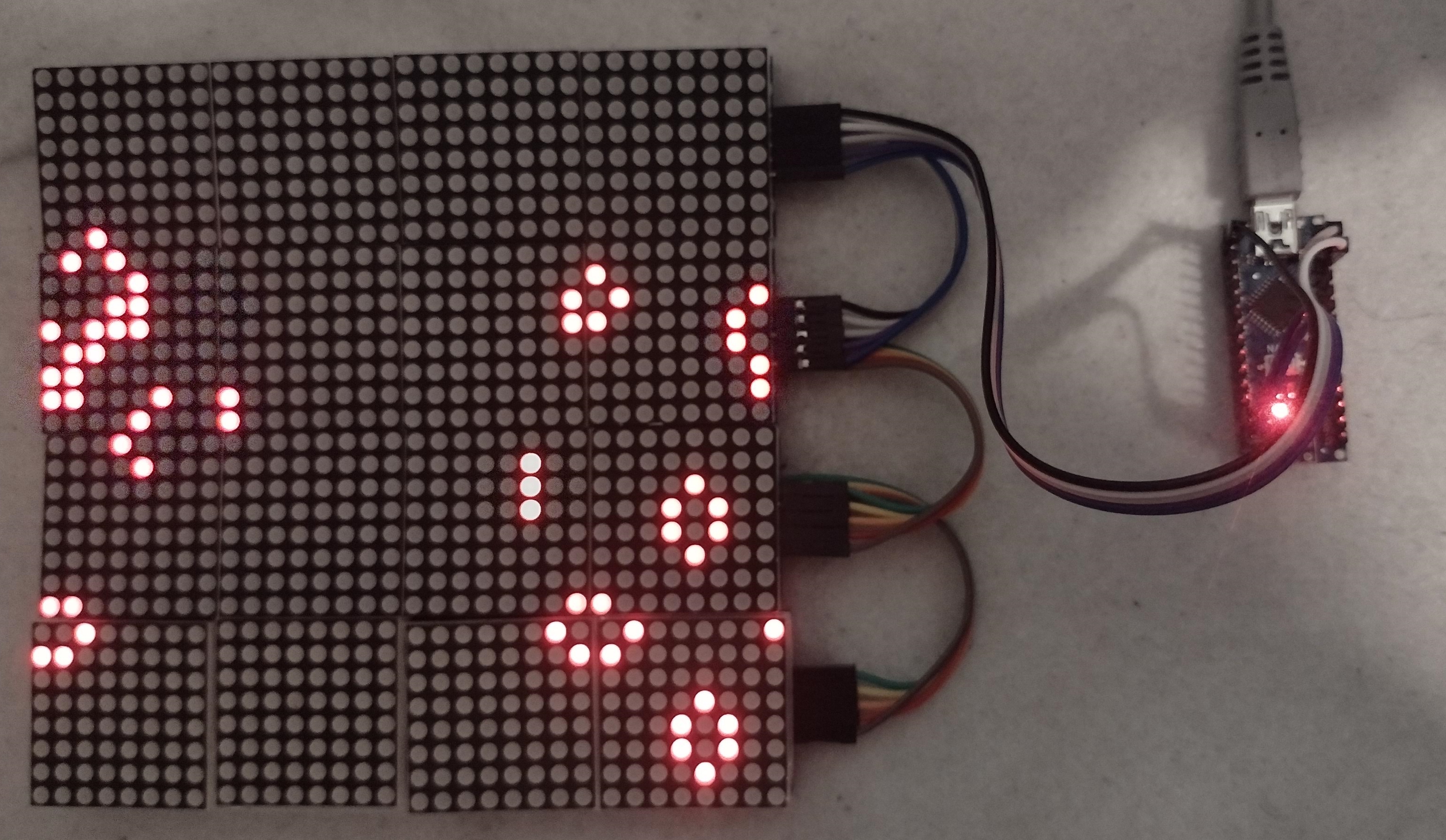 Output to an LED matrix