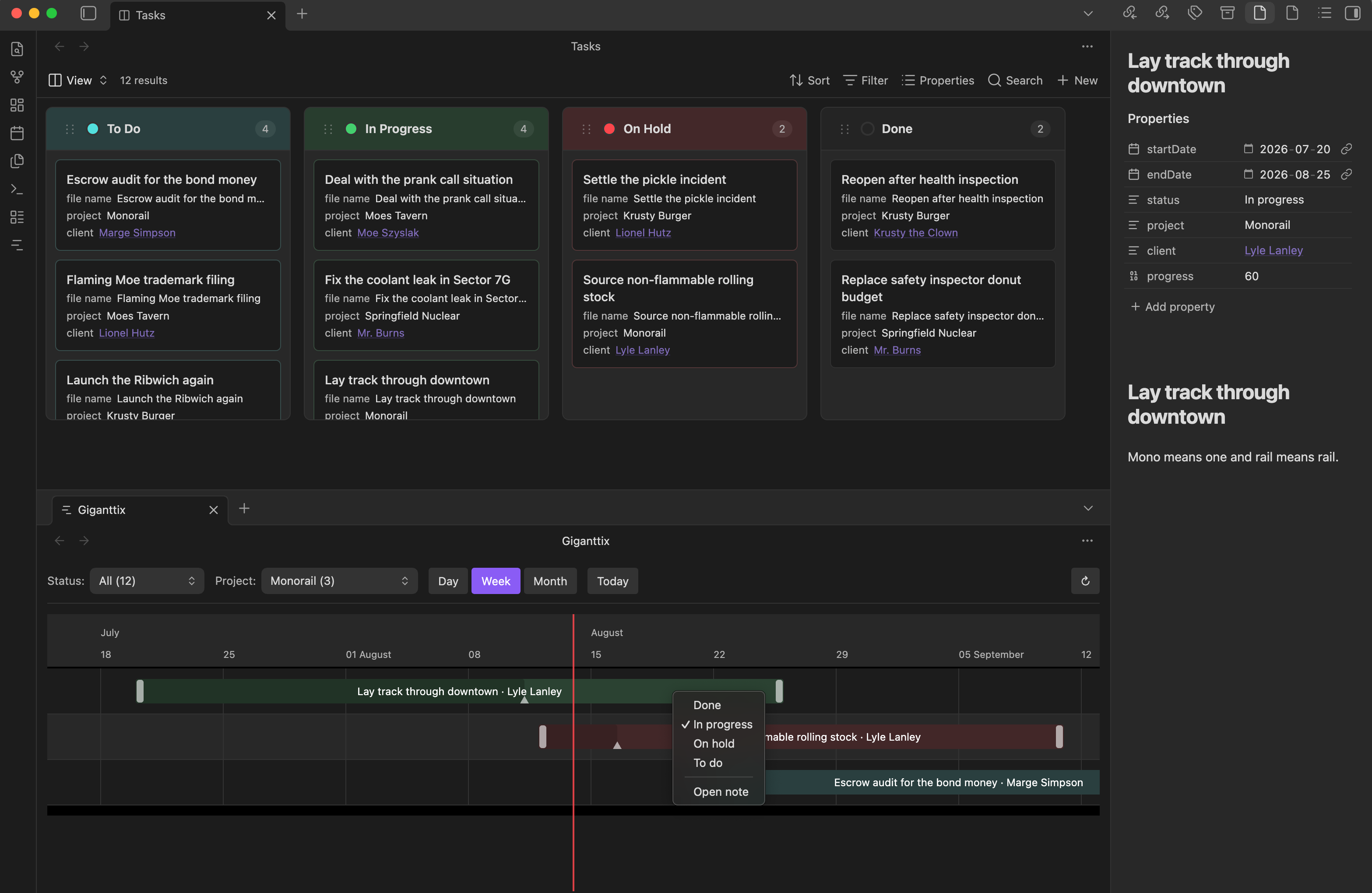 Giganttix and Kanban