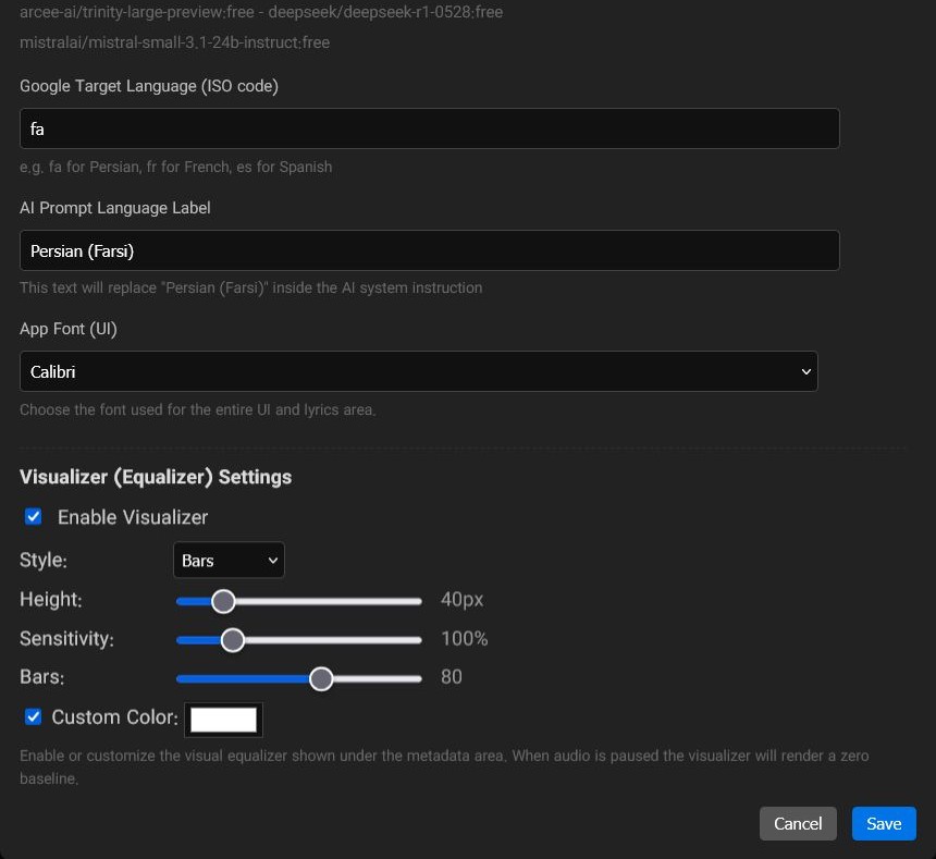 MP3 Player Pro - Settings-Screenshot-2