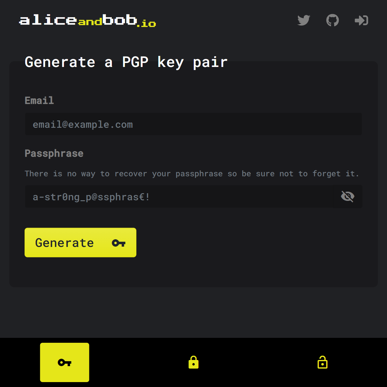 Generate PGP keys