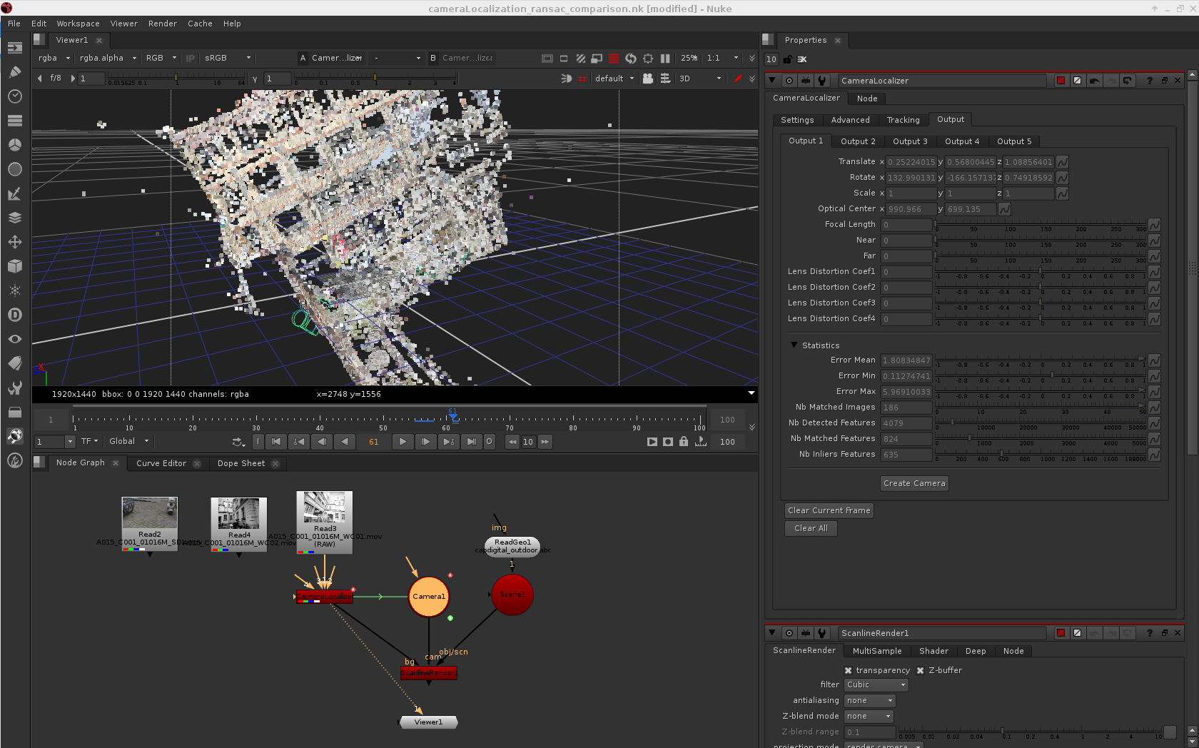 Camera localization screenshot