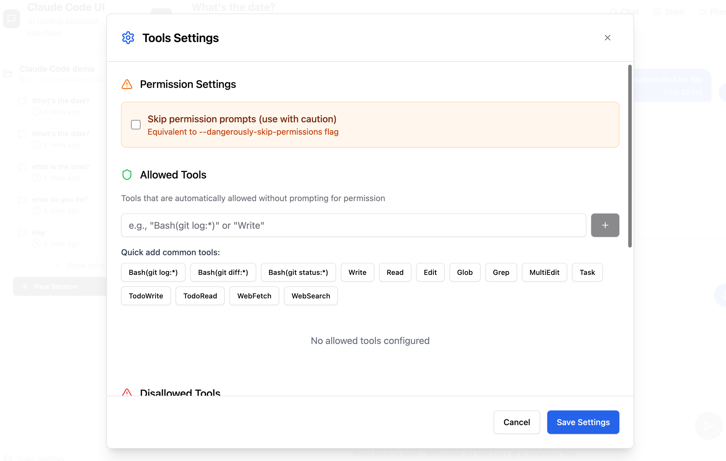 Pixcode tools and MCP modal