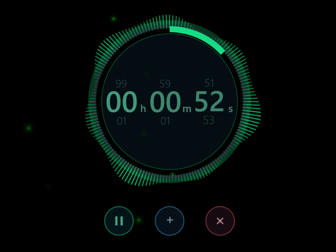 Temporizador durante una sesión