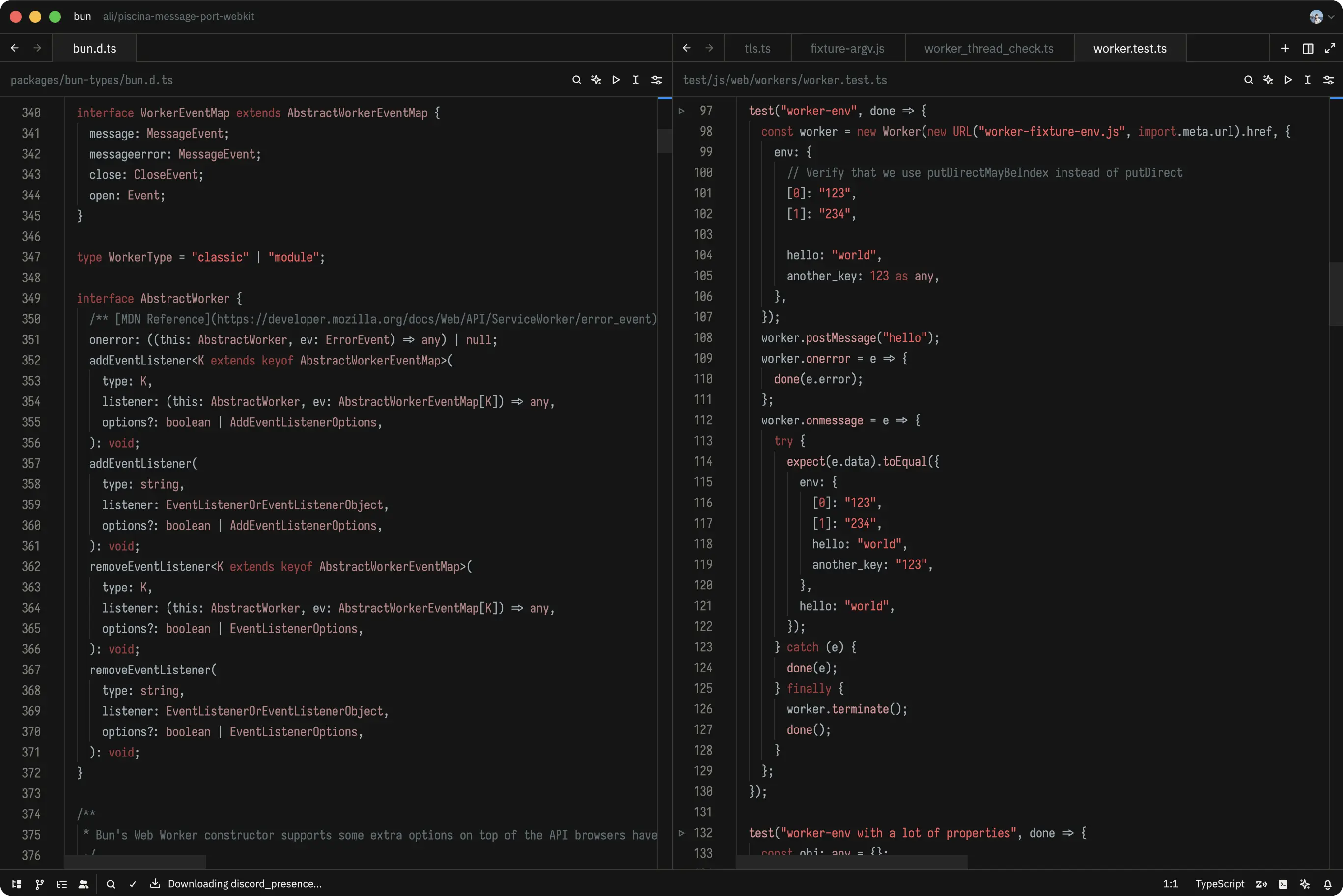 Screenshot of the theme