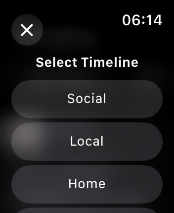 Timeline selector