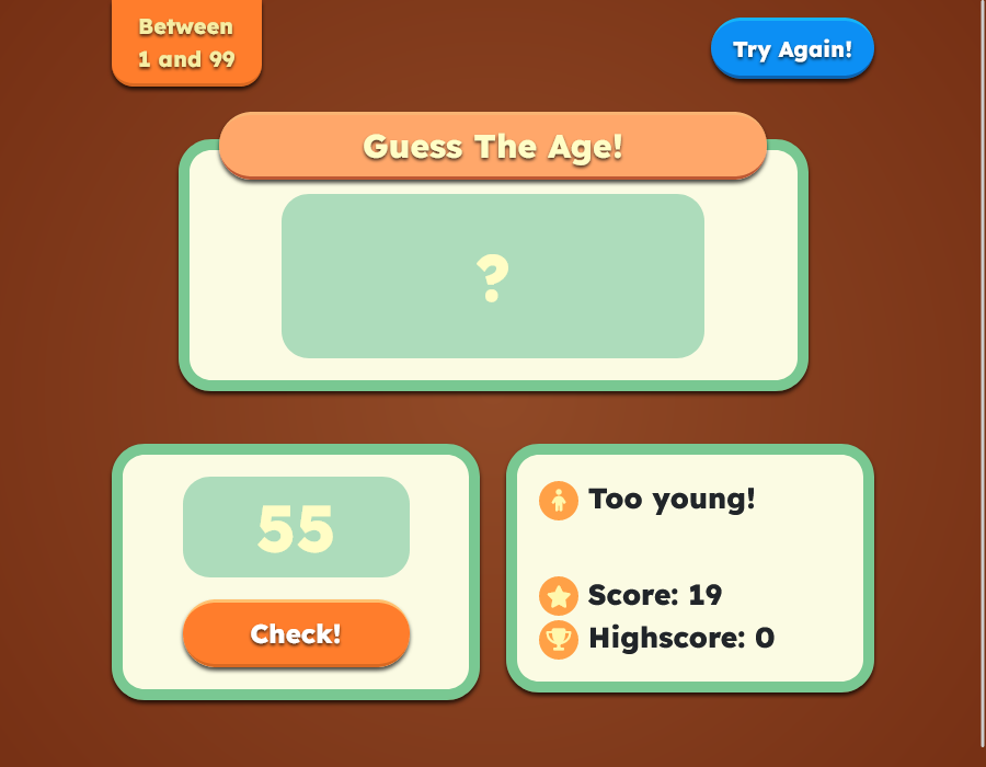 Guess the Age Screenshot