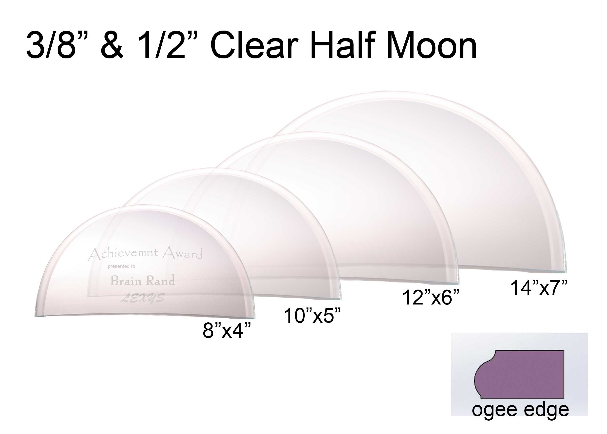 10mm Clear Sizes