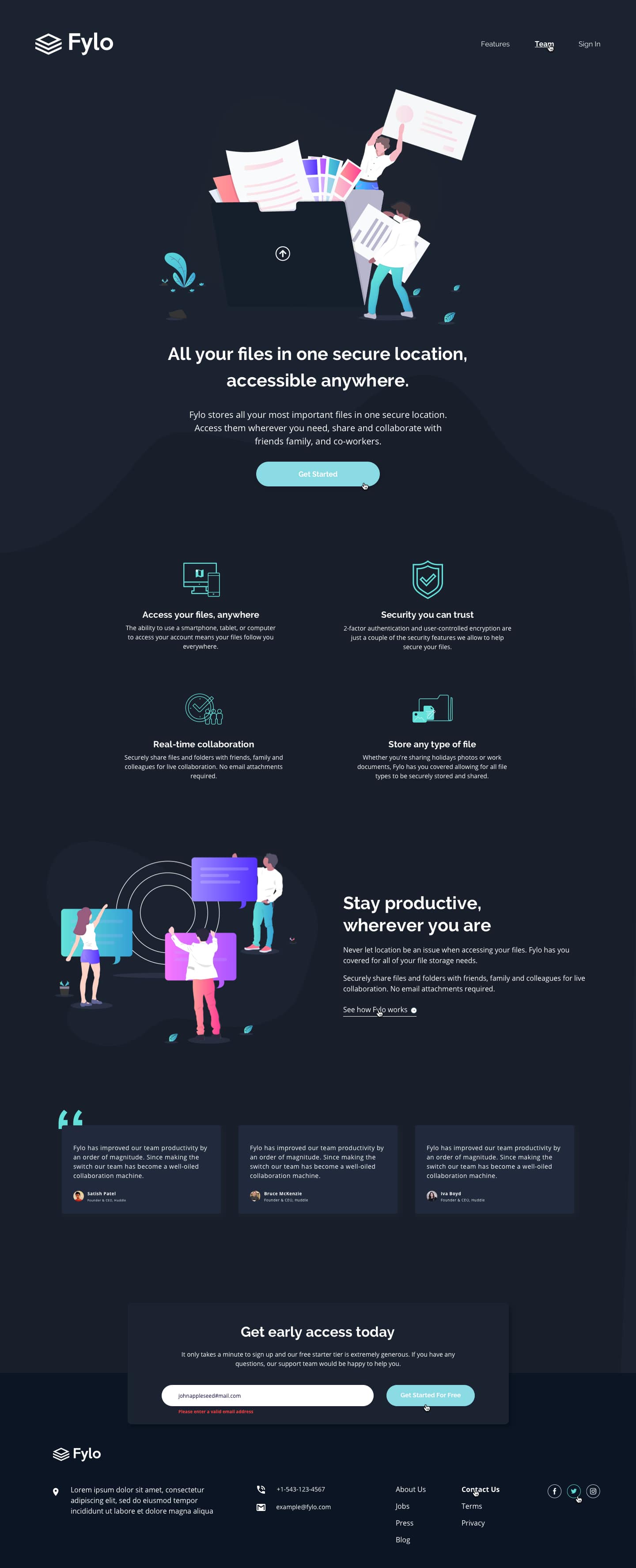 Fylo-dark-theme-landing-page_frontend_project 网站模板截图