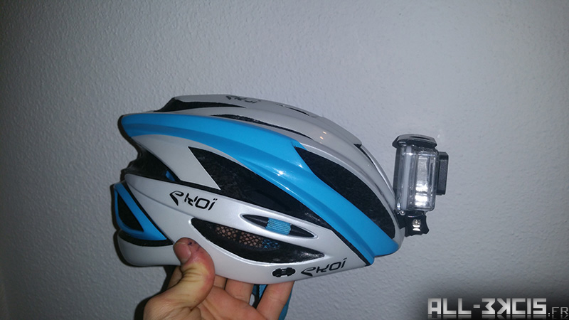 Fixer une caméra sportive sur un casque de vélo - étape 3 - Découpe du casque