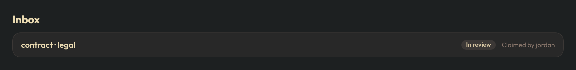 Inbox, dark