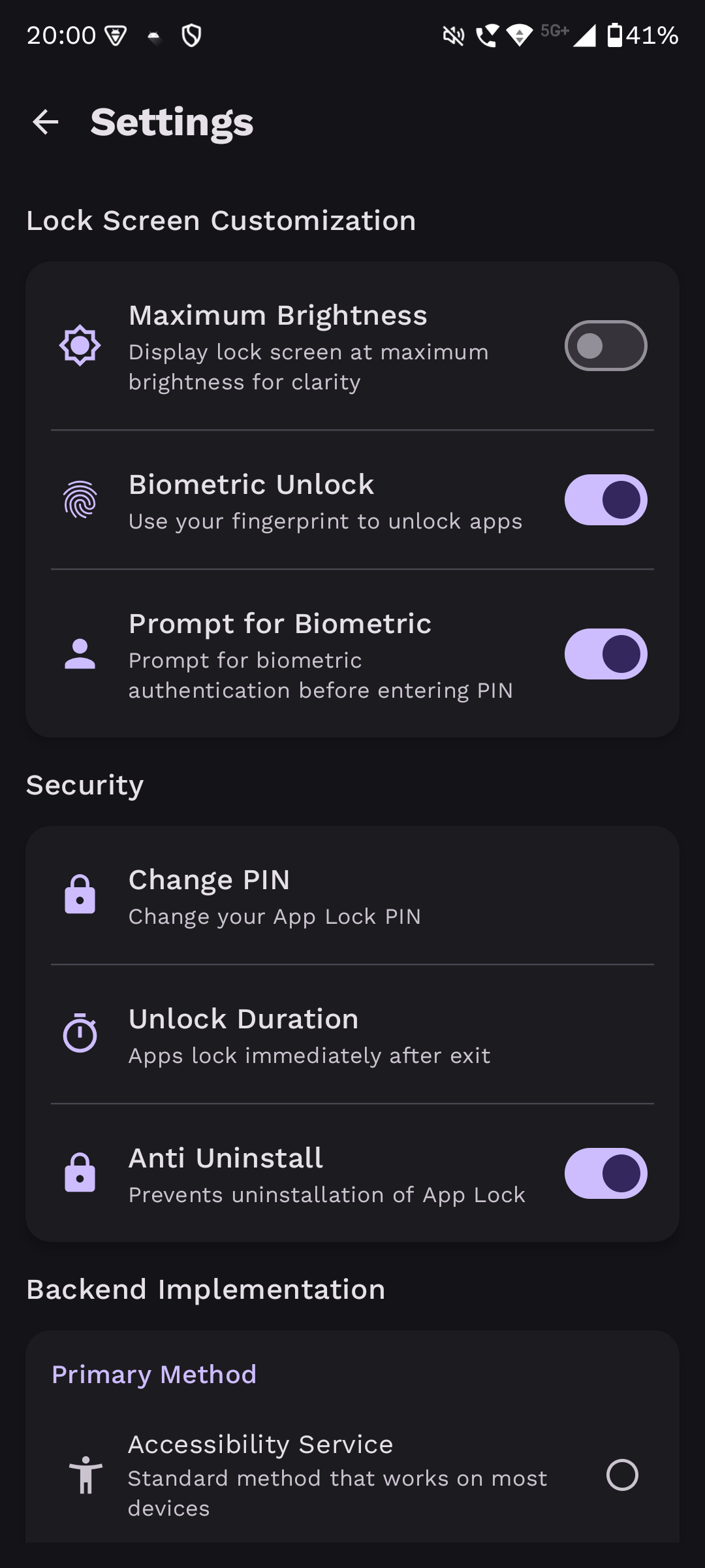 Screenshot 3 of AppLock — opens full size