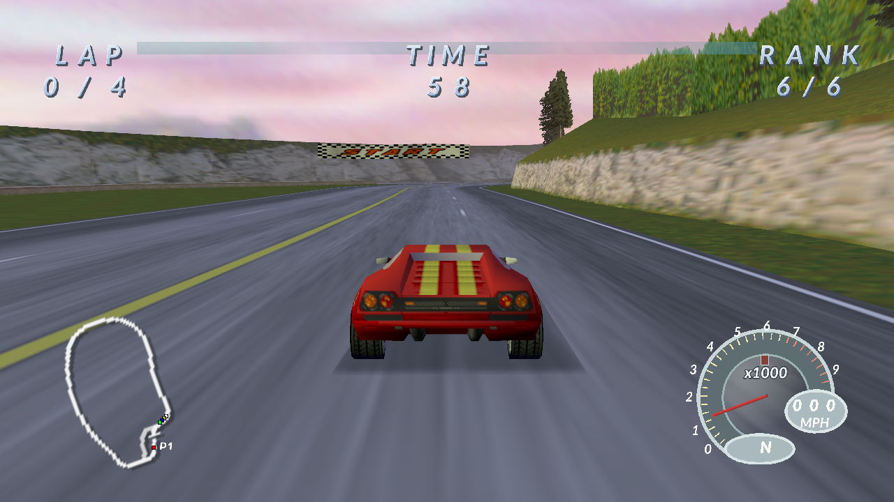 Text and HUD race HUD
