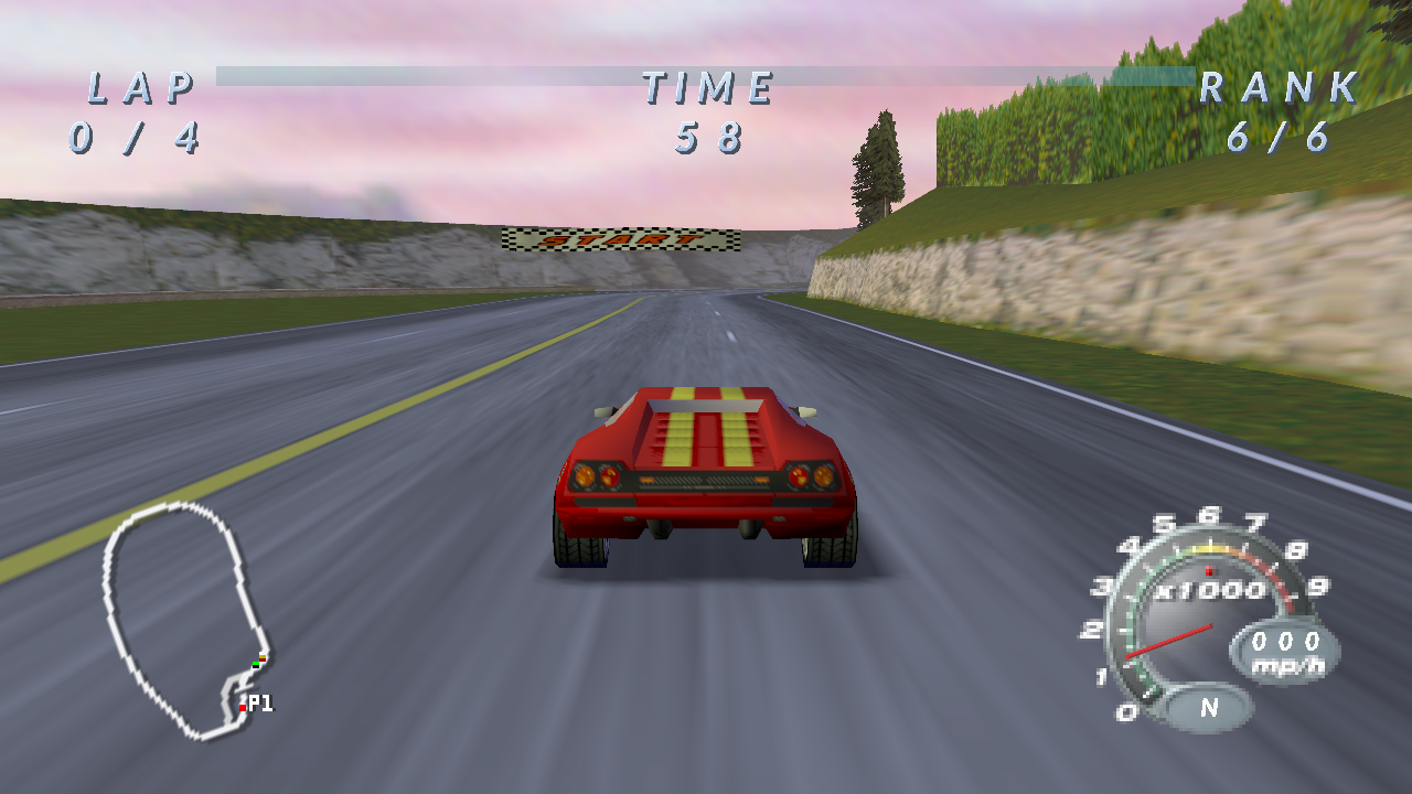 Text Only race HUD