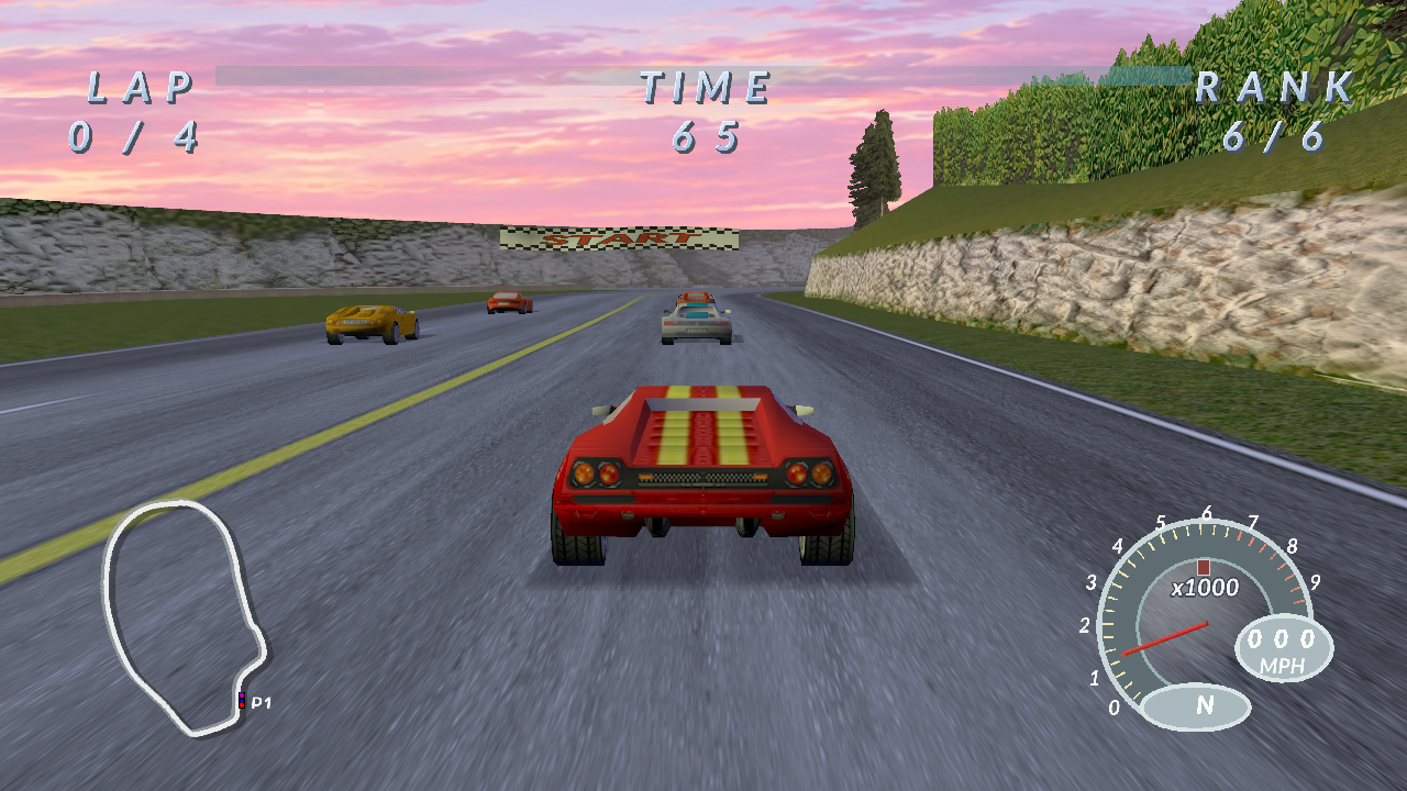 Race with the full HD texture pack
