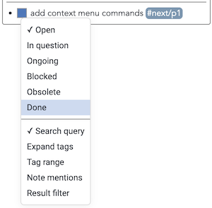 checkbox commands