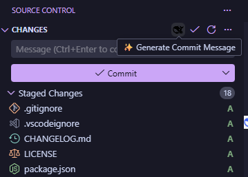 Deepseek Commit Message 预览