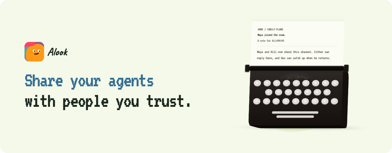 Share your agents with people you trust.