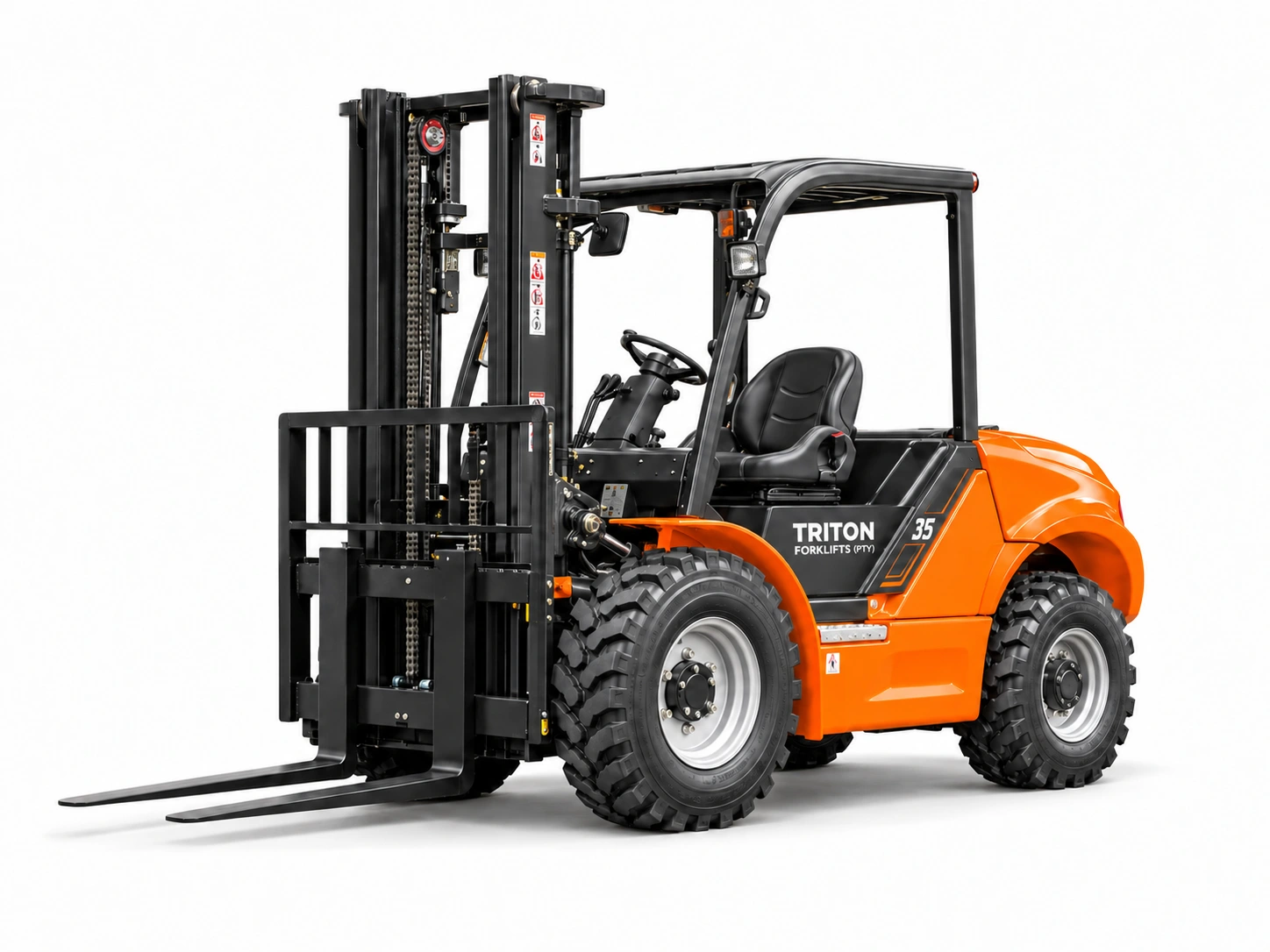 Triton 2WD/4WD High-voltage Lithium Battery Rough Terrain Forklift 2.5~3.5t
