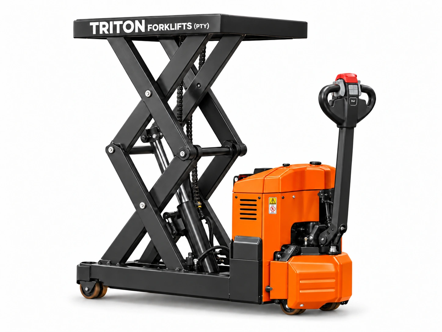 Triton Pallet Truck with Scissor Lifts Working Height: 1.0~2.0m