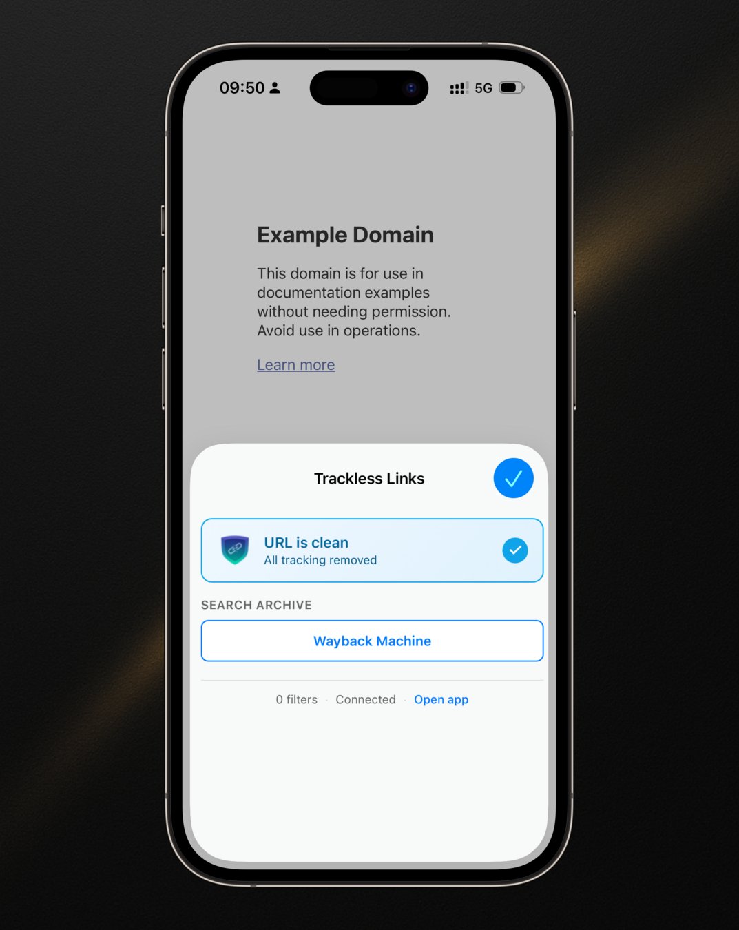 Safari extension popup