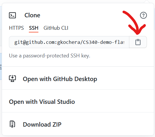 Github Copy Repo Button