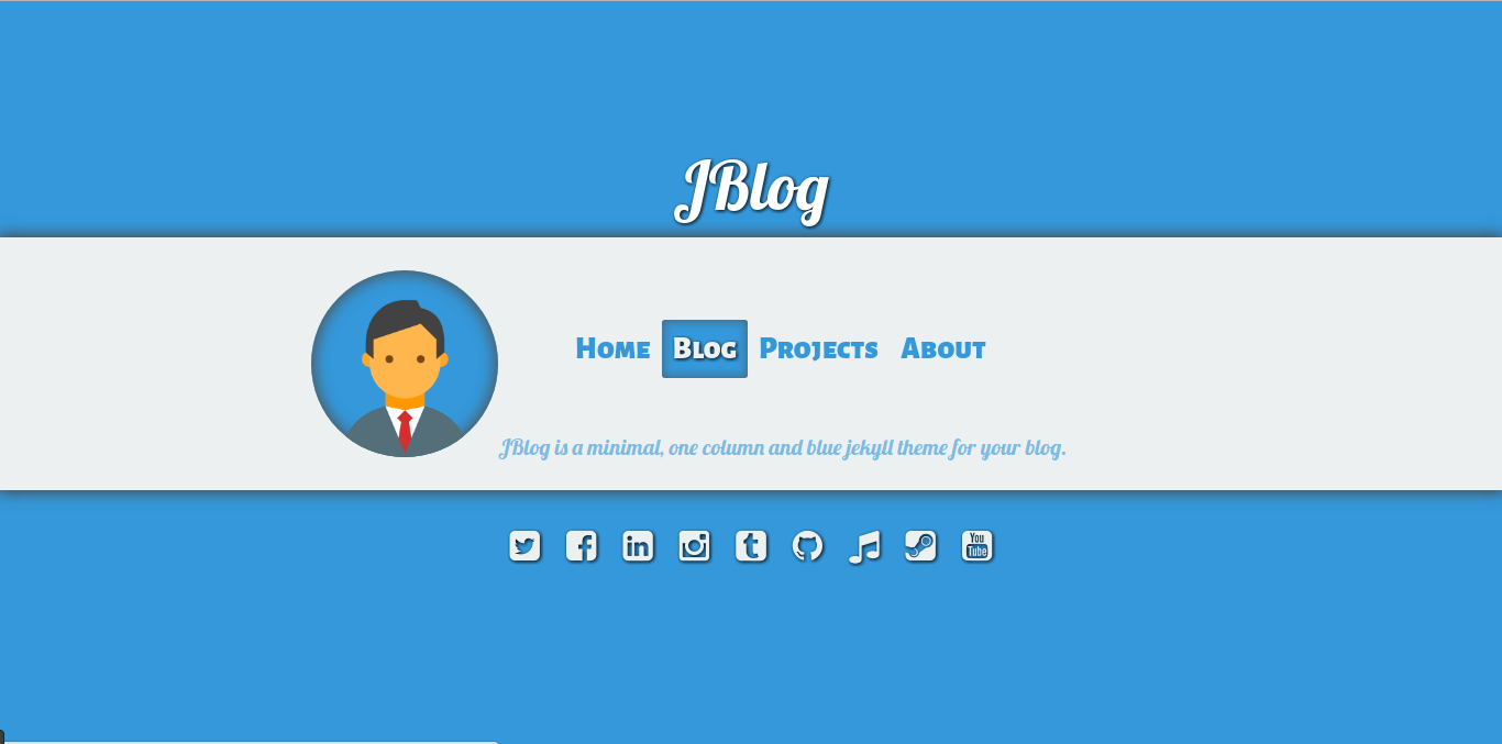 JBlog 网站模板截图