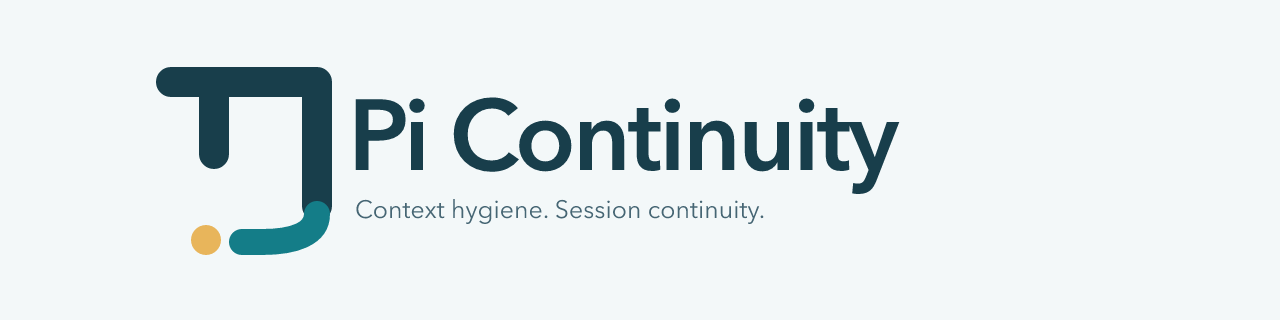 Pi Continuity — context hygiene and session continuity for Pi