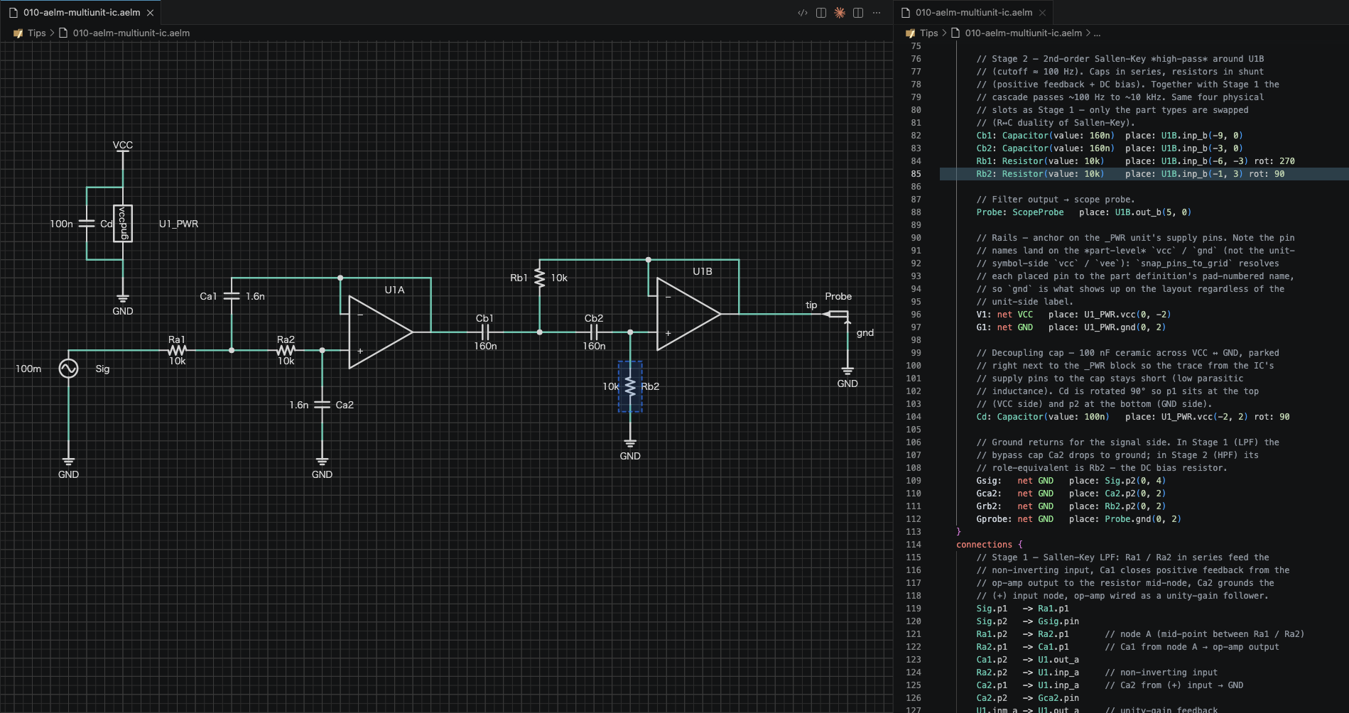 AELM in VS Code