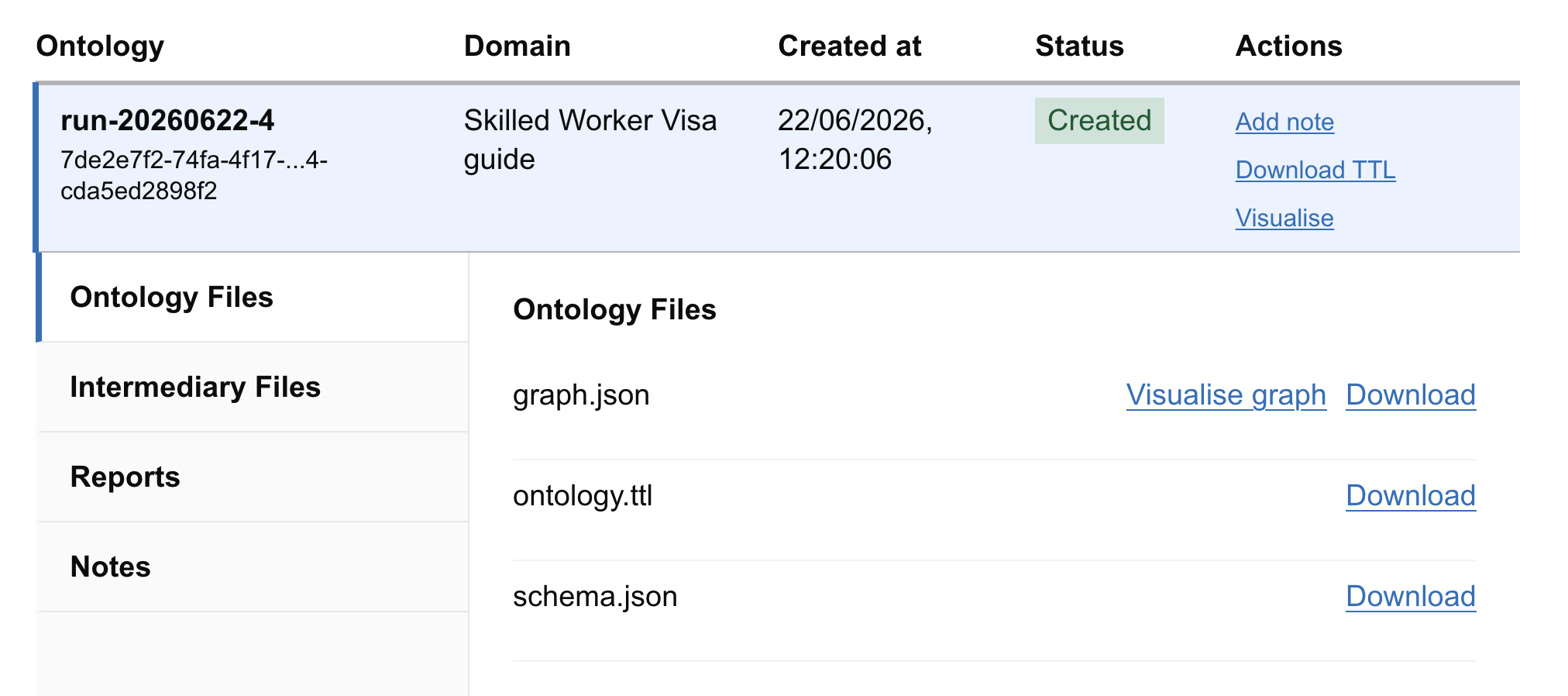 Job Details - Ontology Files