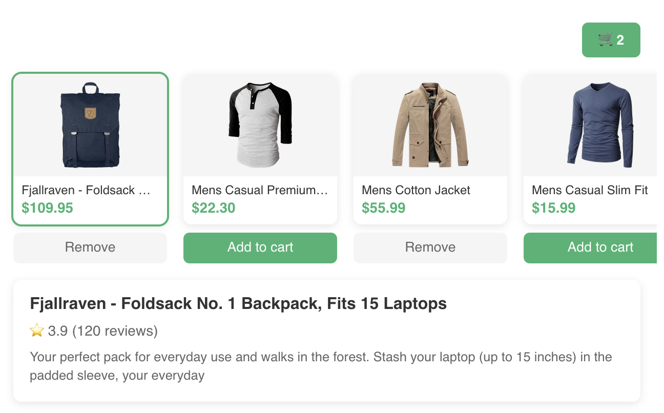 Ecommerce Carousel