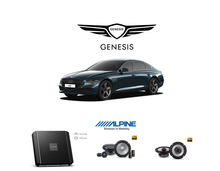 G80 7채널 액튠_알파인 사운드 패키지(무손상 OEM Fit)